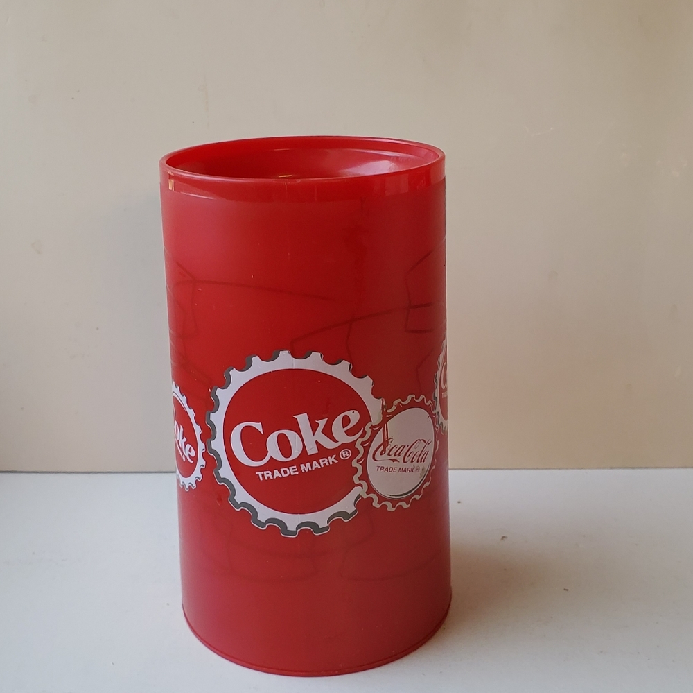 Coca-Cola Red White Freezer Mug With Handle Collectible. Vintage Plastic 2006.